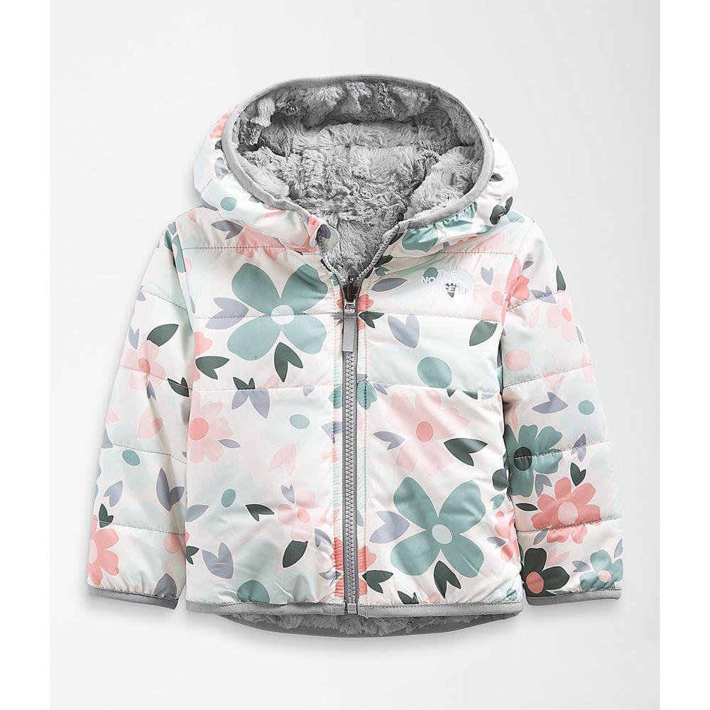 The North Face Reversible Mossbud Swirl Full Zip Hooded Μωρό Σακάκι - Ασπρα (GNDO95034)